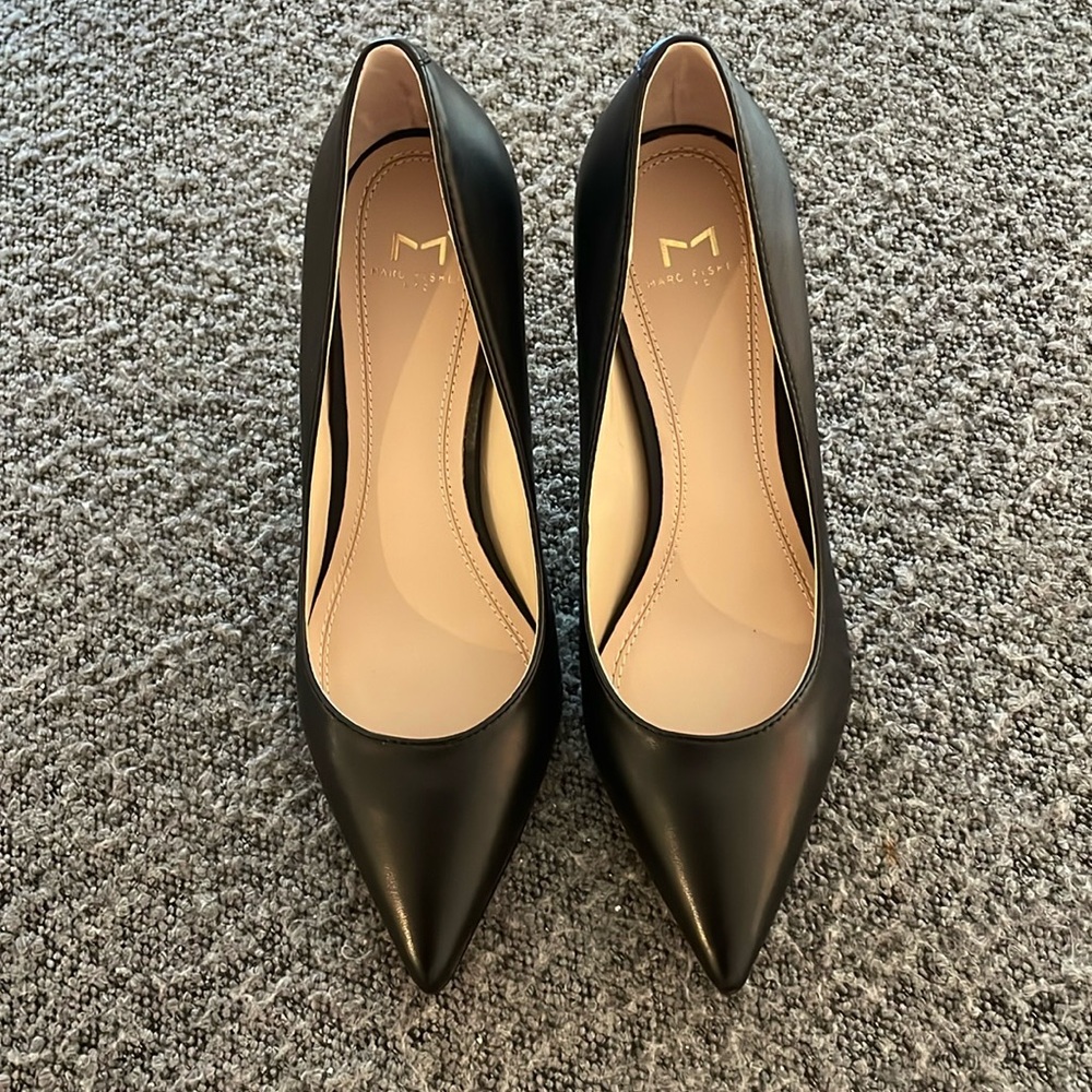 Marc Fisher LTD Carter Heels Black 5.5m NIB